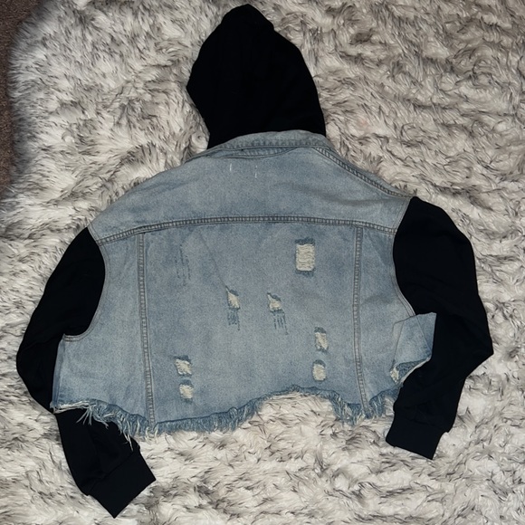 Dance & Marvel Jackets & Coats Dance Marvel Denim Jacket Jean Crop